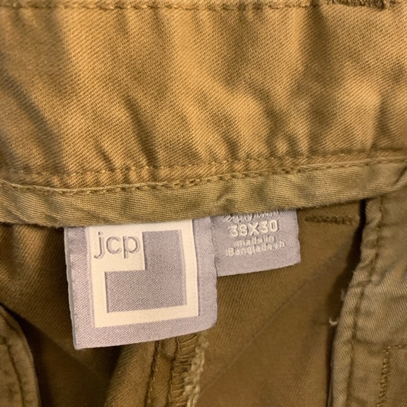 JCP Classic Khakis Pants - Flat Front - Slacks Trousers Men’s Size 38X30 - 2 Ply - Picture 5 of 5